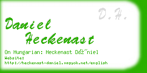 daniel heckenast business card